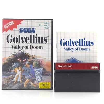 Sega Master System Spiel: Golvellius Valley of Doom - OVP (PAL EUR)