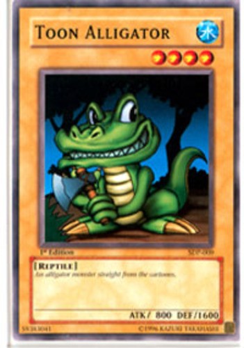1 x Toon Alligator - SDP-009 - Common - Unlimited Edition Near Mint, English