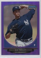 2013 Bowman Chrome Prospects Purple Refractor 123/199 Nik Turley #BCP146 n1u