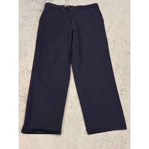 G&K Services Protect FR Flame Resistant Navy Work Pants 36x31 PTU2NV HRC2