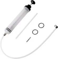 AIGMISON 500cc Oil Suction Syringe Fluid Transfer Pump with Hose, Brake Fluid