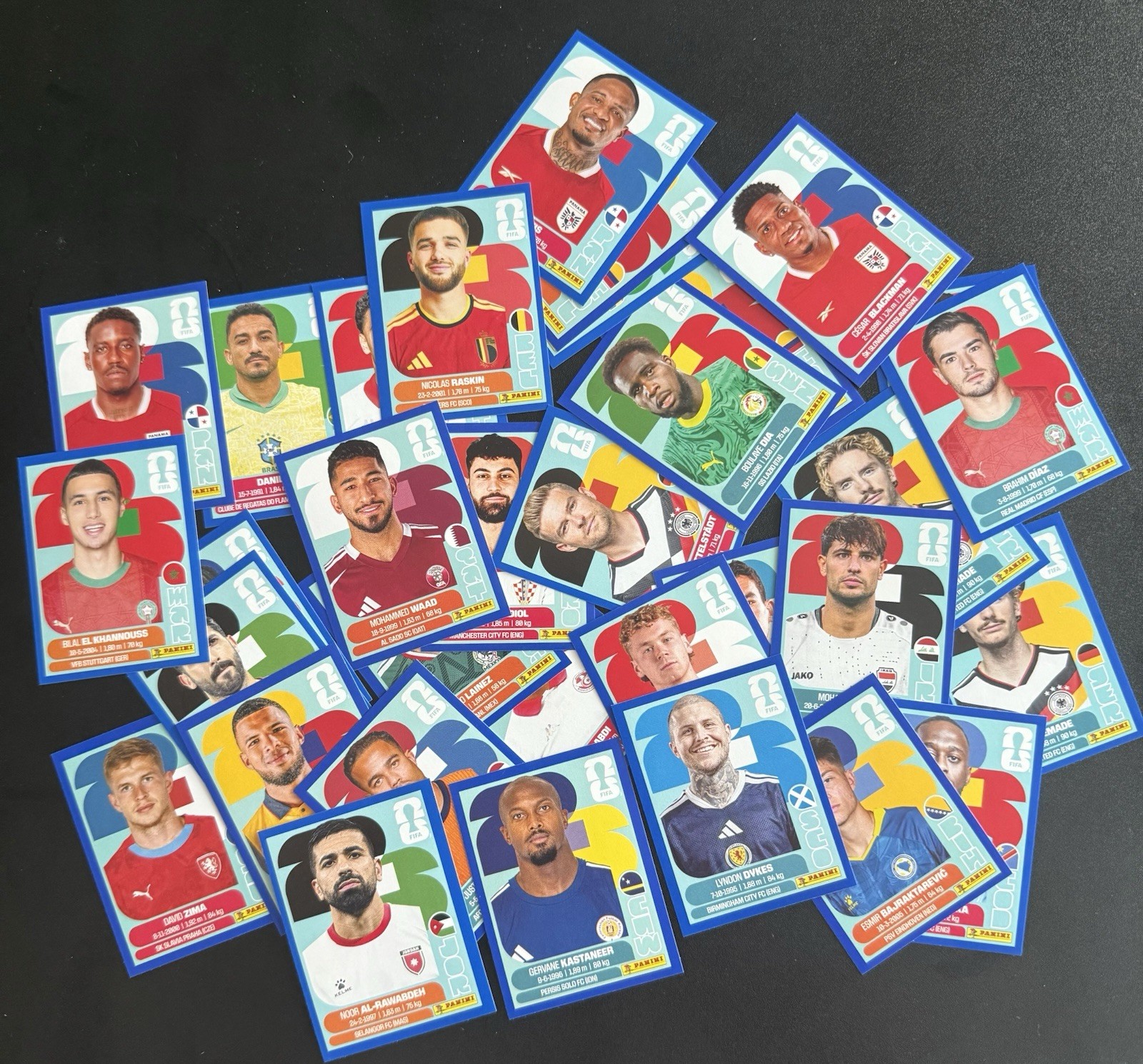 Panini FIFA World Cup 2026 Stickers ~ You Pick ~ Blue Border Parallel's