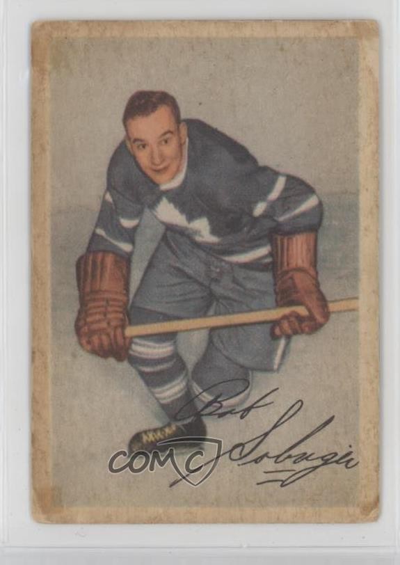 Bob Solinger #16 Hockey Cards 1953 Parkhurst trading card — raw and PSA graded price guide
