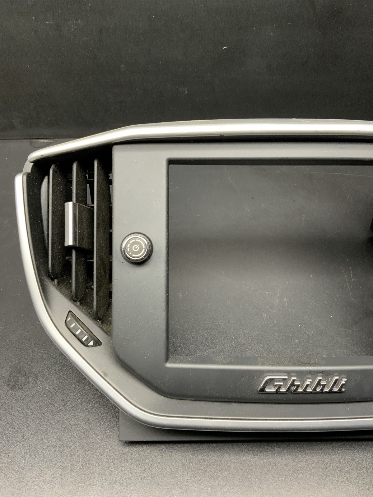✅14-20 Maserati Ghibli M157 Front Dash Display Screen Trim Cover Panel Black Oem