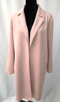 Zara pink rose new t light women coat soft size M                   T2061