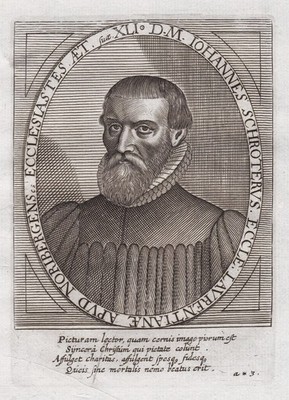 Johannes van Schröter Weimar Jena Universität Mediziner Hochschullehrer Portrait
