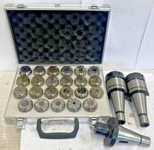 USED 40INT COLLET CHUCKS AND ER40 COLLETS 40 INTERNATIONAL TAPER