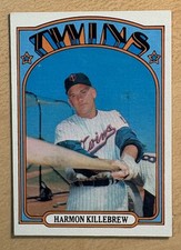 Harmon Killebrew 1972 Topps Baseball Card #51, NM, Minnesota Twins Legend