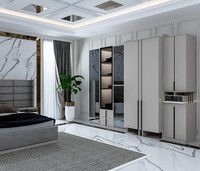 Eleganter Schrank Mit Raffiniertem Design Und Goldenen Akzenten
