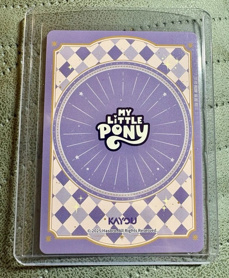 4 of Diamonds Rainbow Dash 🌈 My Little Pony Foil Collectible Card 🐴 - Image 2 of 2