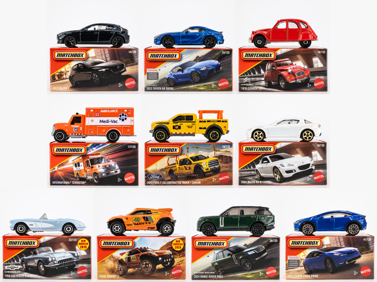 2026 Matchbox Power Grabs Mix 2 | All 10 Models | Mazda | Toyota