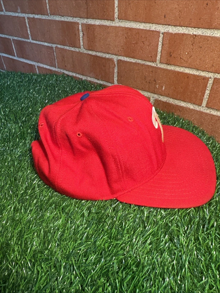 Chapéu estilo jogador SnapBack vintage início dos anos 80 Square Bill Philadelphia Phillies - Imagem 2 de 4