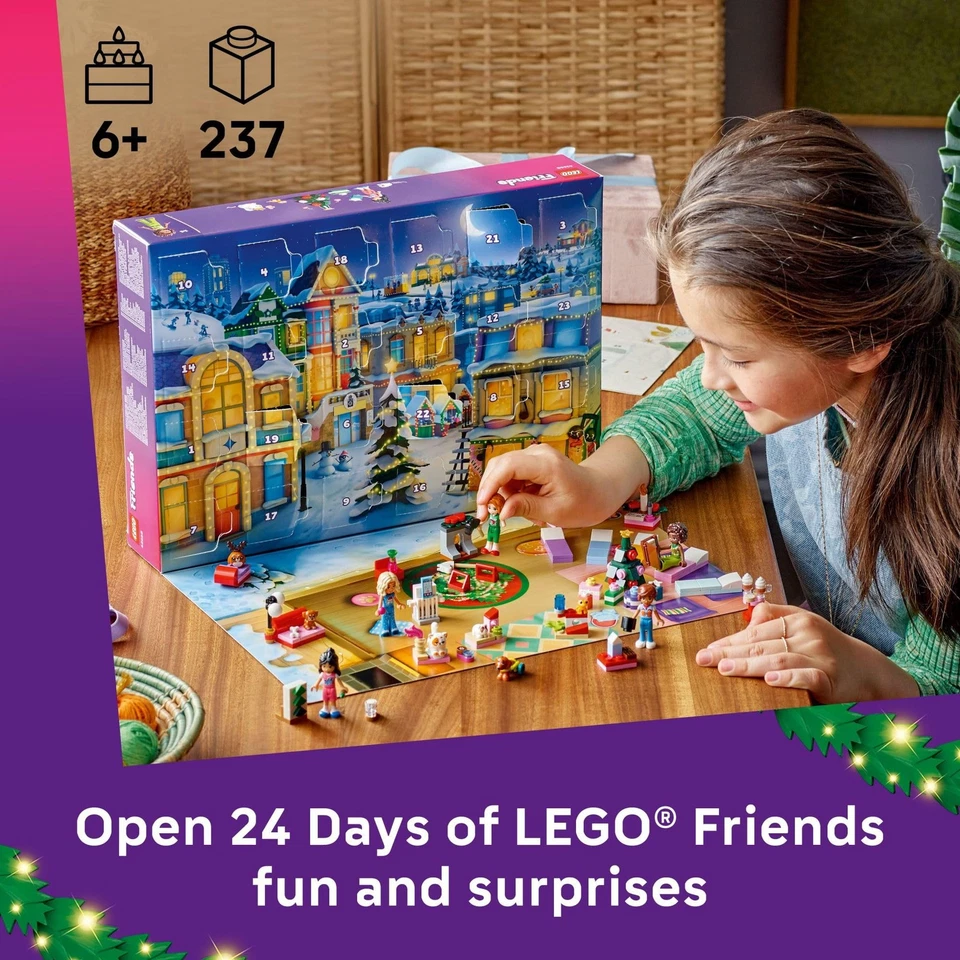 LEGO Friends Advent Calendar 2025 (42668) Holiday Countdown Toy for Kids 6+ - Image 2 of 4