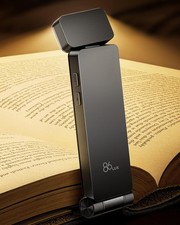 Book Light, Rechargeable Clip-On LED Reading Light for Bed Night Use - 3 Color