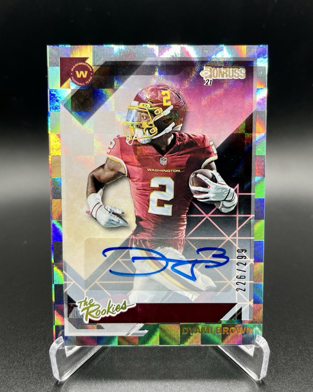 Dyami Brown Panini Donruss the Rookies #TRDBR Autograph