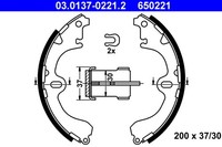 Bremsbackensatz FÜR Toyota Corolla Compact ( E10 ) - ATE 03.0137-0221.2