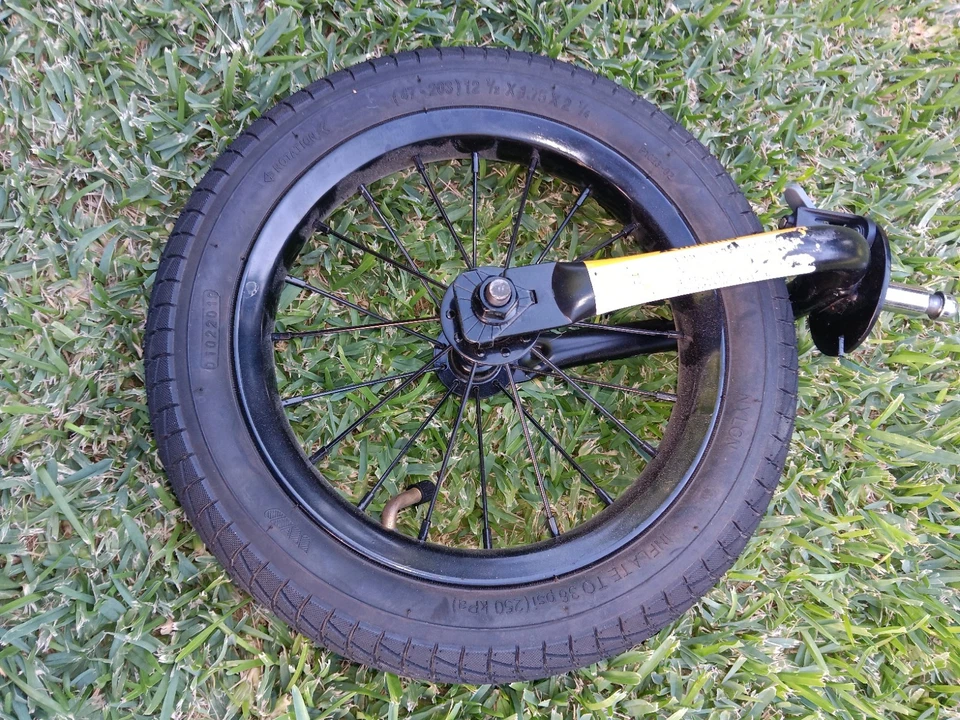 Rueda delantera y horquilla de 12" para sistema de viaje EXPEDITION DLX Foto 2 de 4