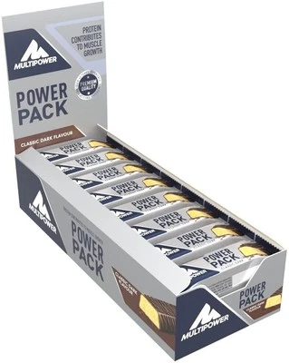 Multipower Power Pack, 24 x 35 g Riegel, Dunkle Schokolade