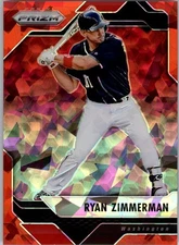 2017 Panini Prizm Red Crystals #38 Ryan Zimmerman /75 - BB