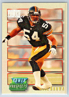 1993 Pro Set Power Update - Chad Brown - Power Prospects - Steelers - #PP32