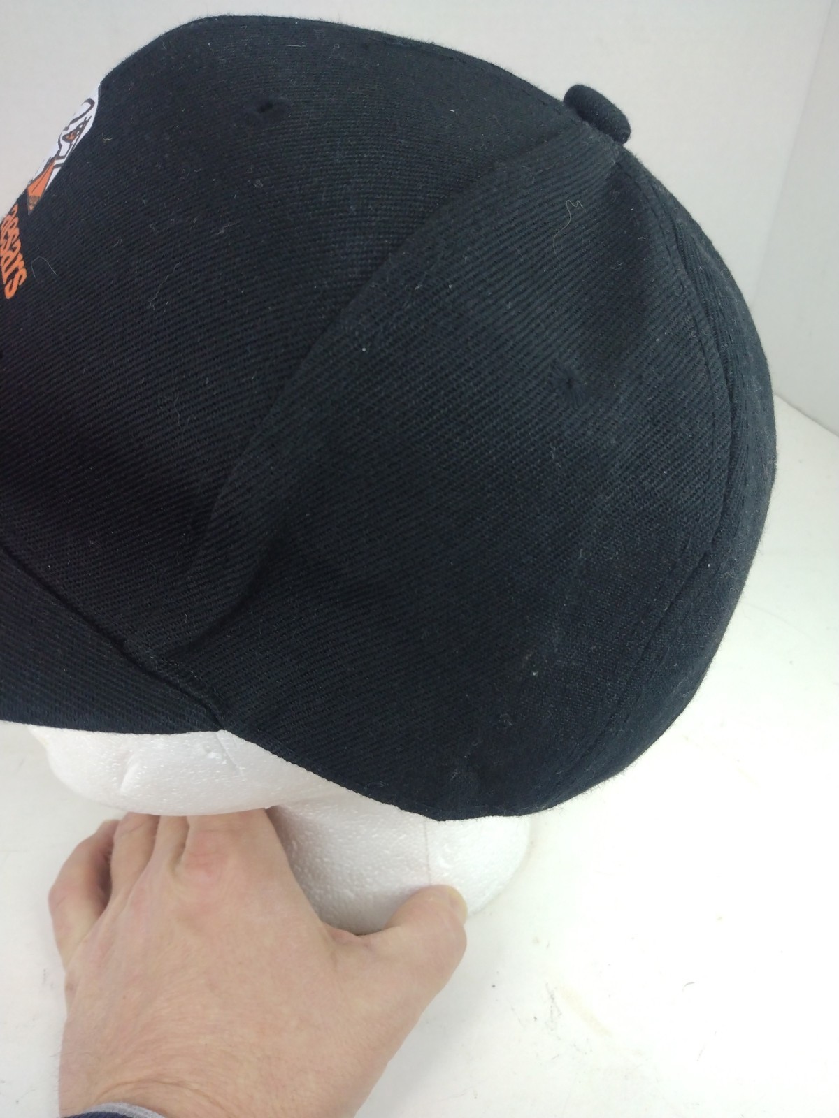 Little Caesars Pizza Black Adjustable Strap Back Employee Uniform Hat Cap image 5