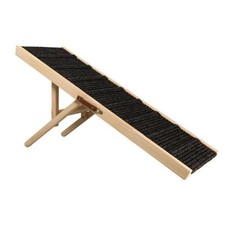 Portable Wooden Adjustable folding Dog Ramp suitable with non-slip foot covers