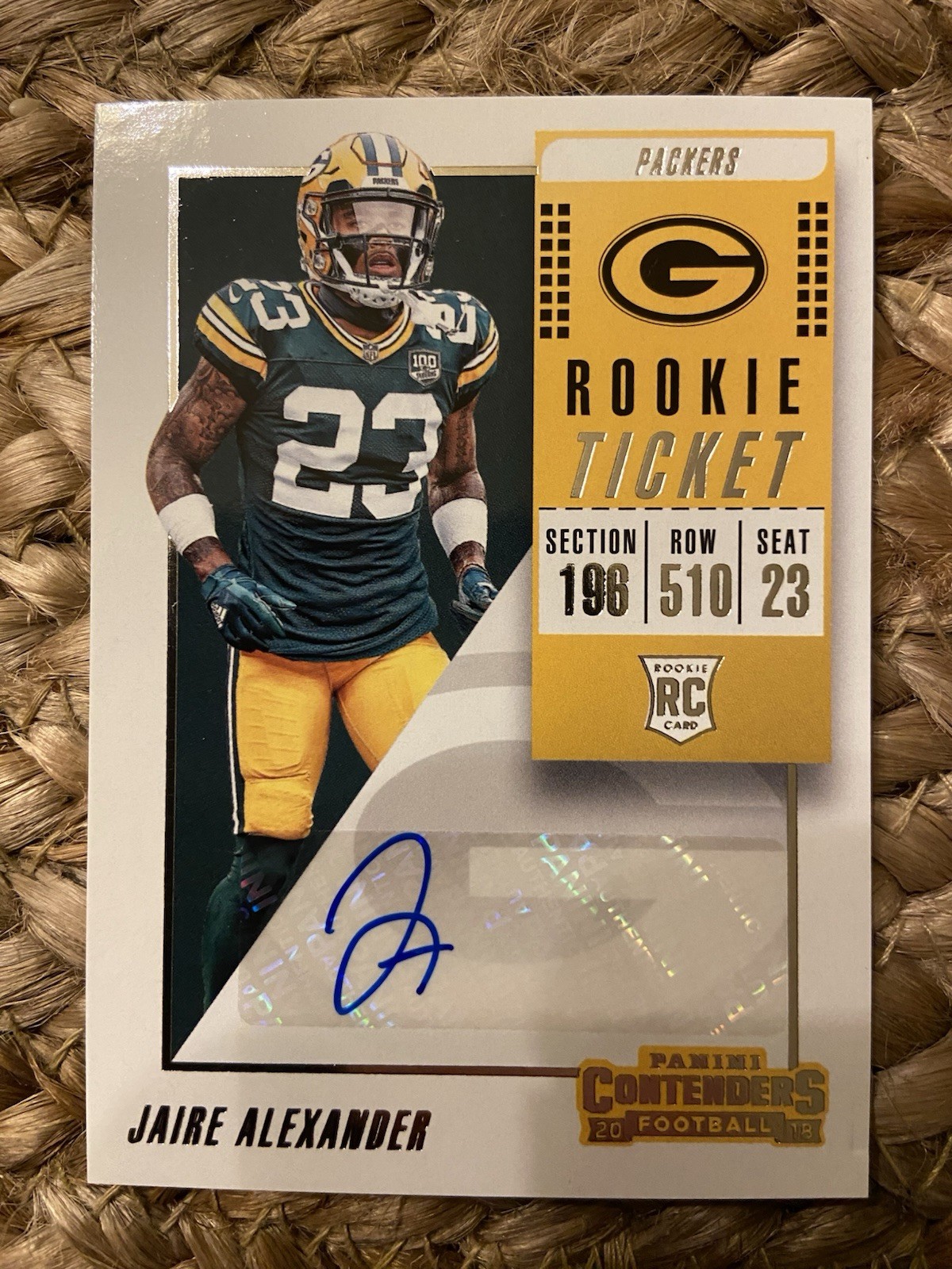 2018 Panini Contenders - Rookie Ticket Autograph Jaire Alexander #153 (AU, RC)