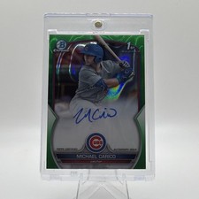 Topps 2023 Bowman Draft Michael Carico Auto Green Refractor /99 #CDA-MCA Cubs