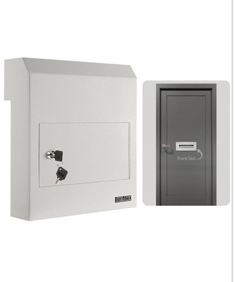Throughthedoor Locking Drop Box D500 Heavy Duty Steel Mailbox For Depositing Mai