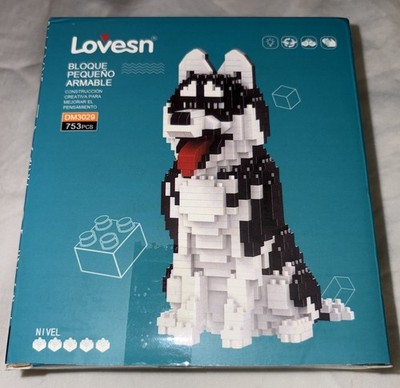 LOVESN Husky Dog Model Micro Mini Building Blocks Set NEW