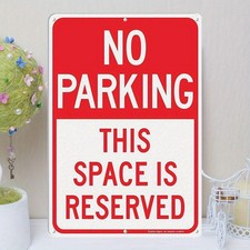 Heavy-Duty No Parking Uv-Resistant Tin Metal Signs Home D cor 8x12