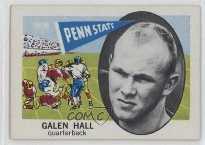 1961 Nu-Cards Football Stars Galen Hall #172 06pp