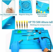 DESKTOP RUBBER ESD ANTI-STATIC HI-TEMP GROUNDING MAT FOR ELECTRONICS NEW