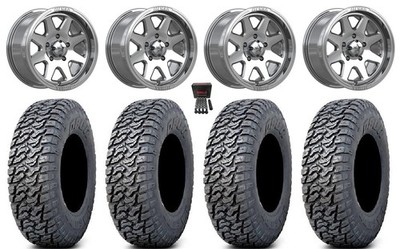 MSA Spark 15'' Wheels Polished 33'' Daemon Tires UForce U10 Pro / U10 XL Pro