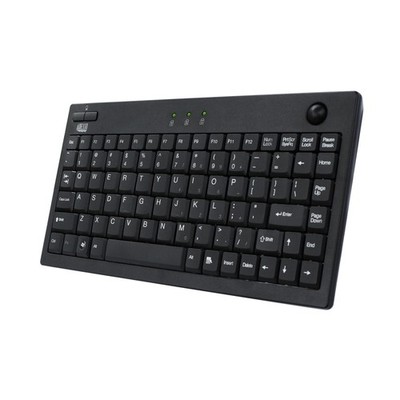 Adesso Akb-310Ub 89Key Mini Trackball Keyboard Usb Built-In Optical