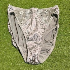 NWT Vtg 80s Victorias Secret Gold Label Satin High Rise Stretch Panties Floral