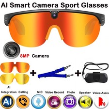 AI smart glasses with camera, Multifunction Camera and Bluetooth Call Voice Assi