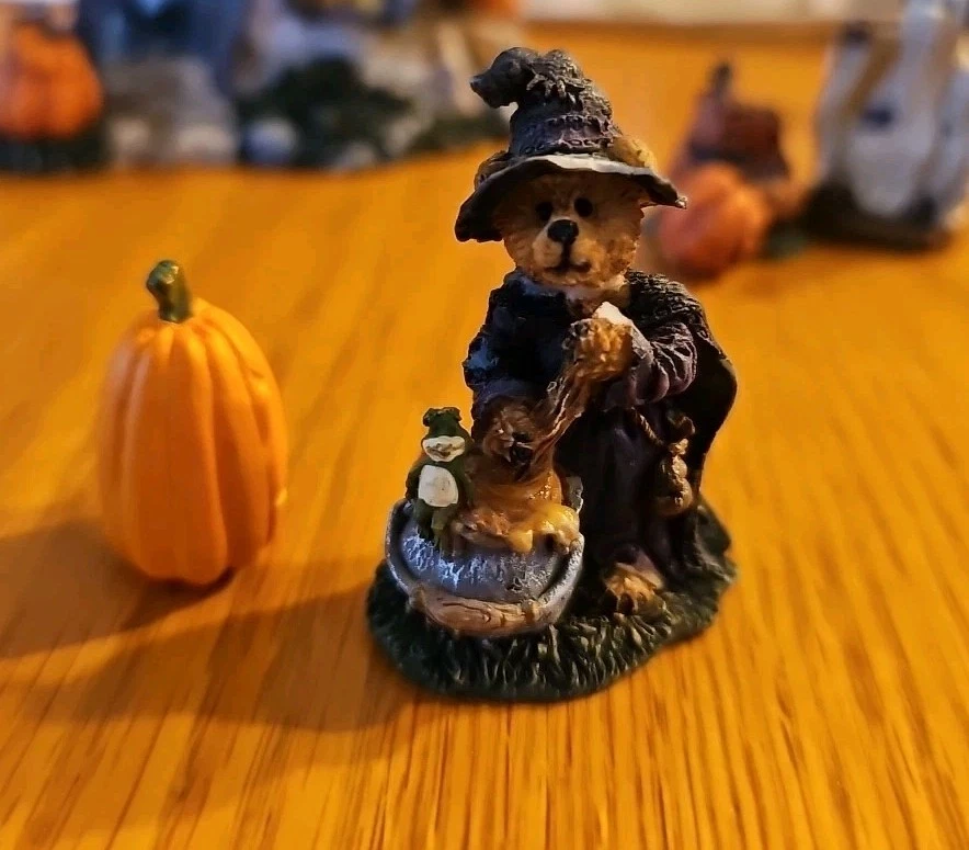 Boyds Boyds Town Haunted House 带配件女巫幽灵猫 Pumkins — 第 4/4 张图片