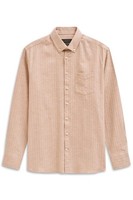 Herren Hemd Langarm Baumwolle Button-Down-Kragen bugatti In Blau