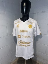 Camiseta deportiva Charly Dorado Sinaloa Stadium para hombre blanca-dorada talla grande