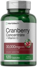 Horb ach Cranberry Concentrate Extract Pills Vitamin 120 Count Pack of 1