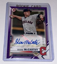 2021 Bowman Shane McCarthy Purple Prospect Auto # /250