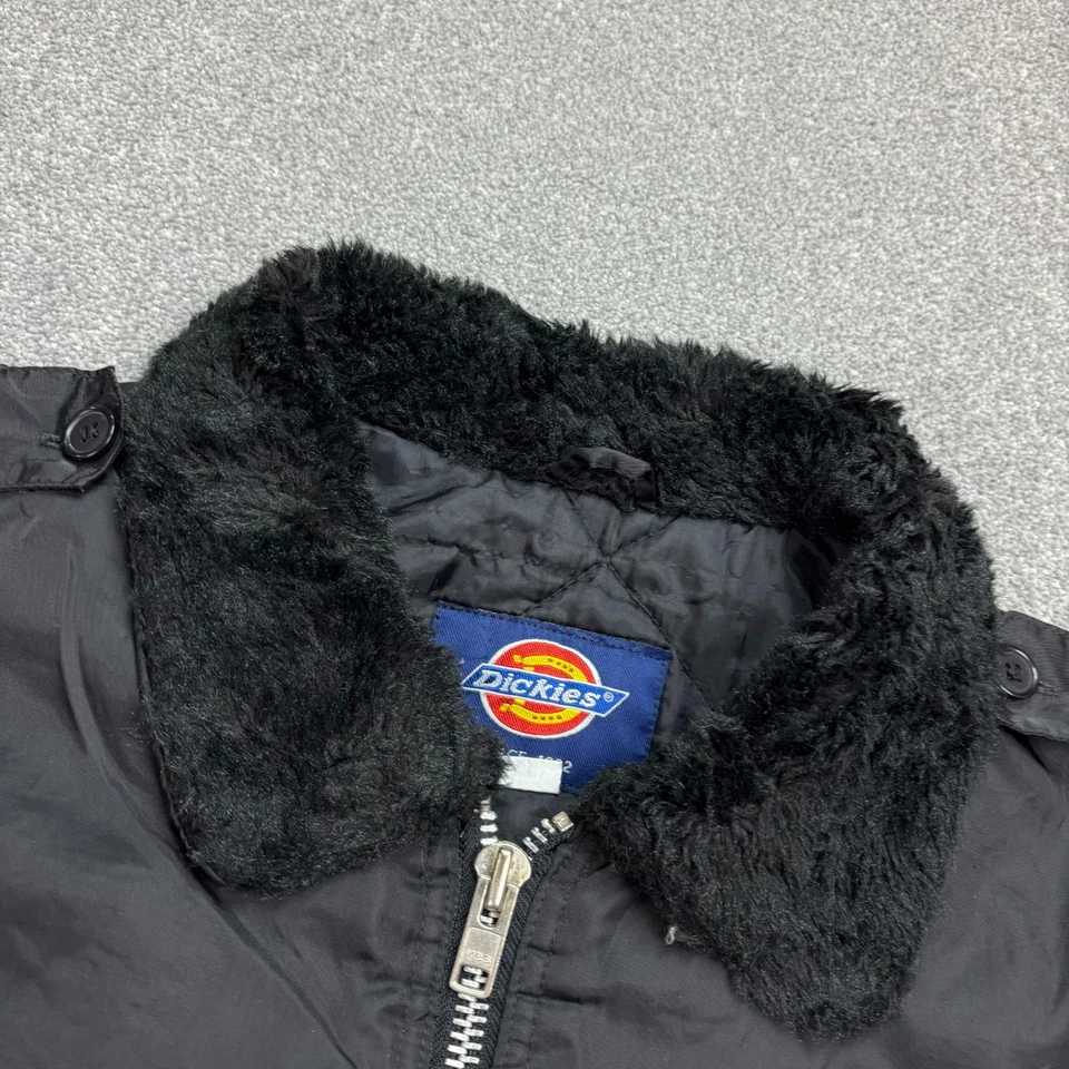 Dickies Jacket Adult Medium Black Chore Work Wear Bomber Lined Coat Mens* - image 3 of 4