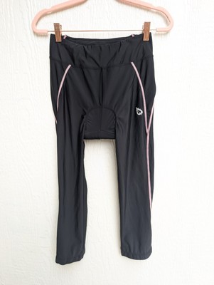 Baleaf Black Padded Cycling Bike Pant Capri Crop Leggings Women's Size Small