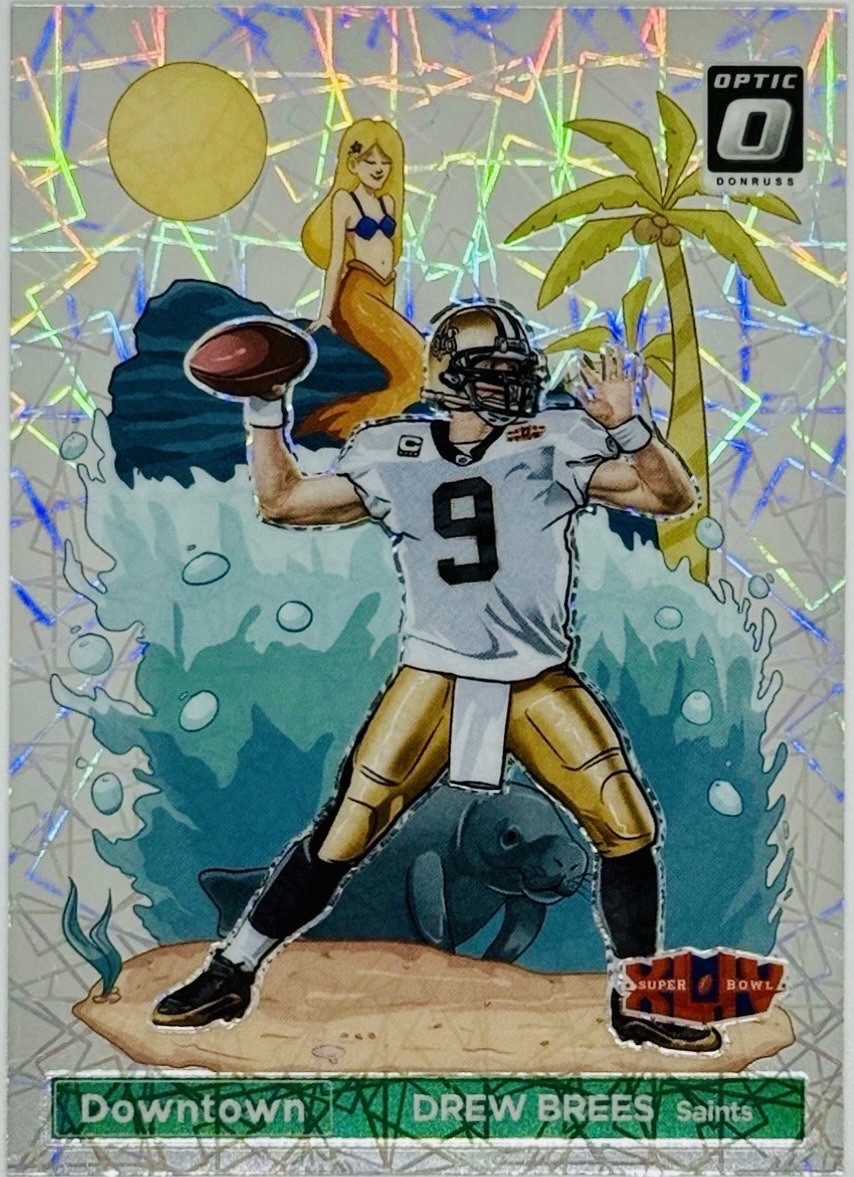 2023 Panini Donruss Optic - Super Bowl Downtown, Drew Brees, New Orleans Saints