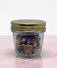Mystery Jewelry 35pc Jar Vintage Modern Gold Filled Vermeil Costume Fashion Lot