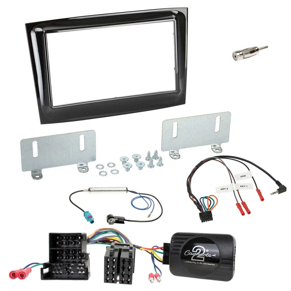 JVC Lenkrad USB 2DIN DAB Bluetooth CD Autoradio für Fiat Doblo ab 15 Mini-ISO pi - Bild 3 von 4