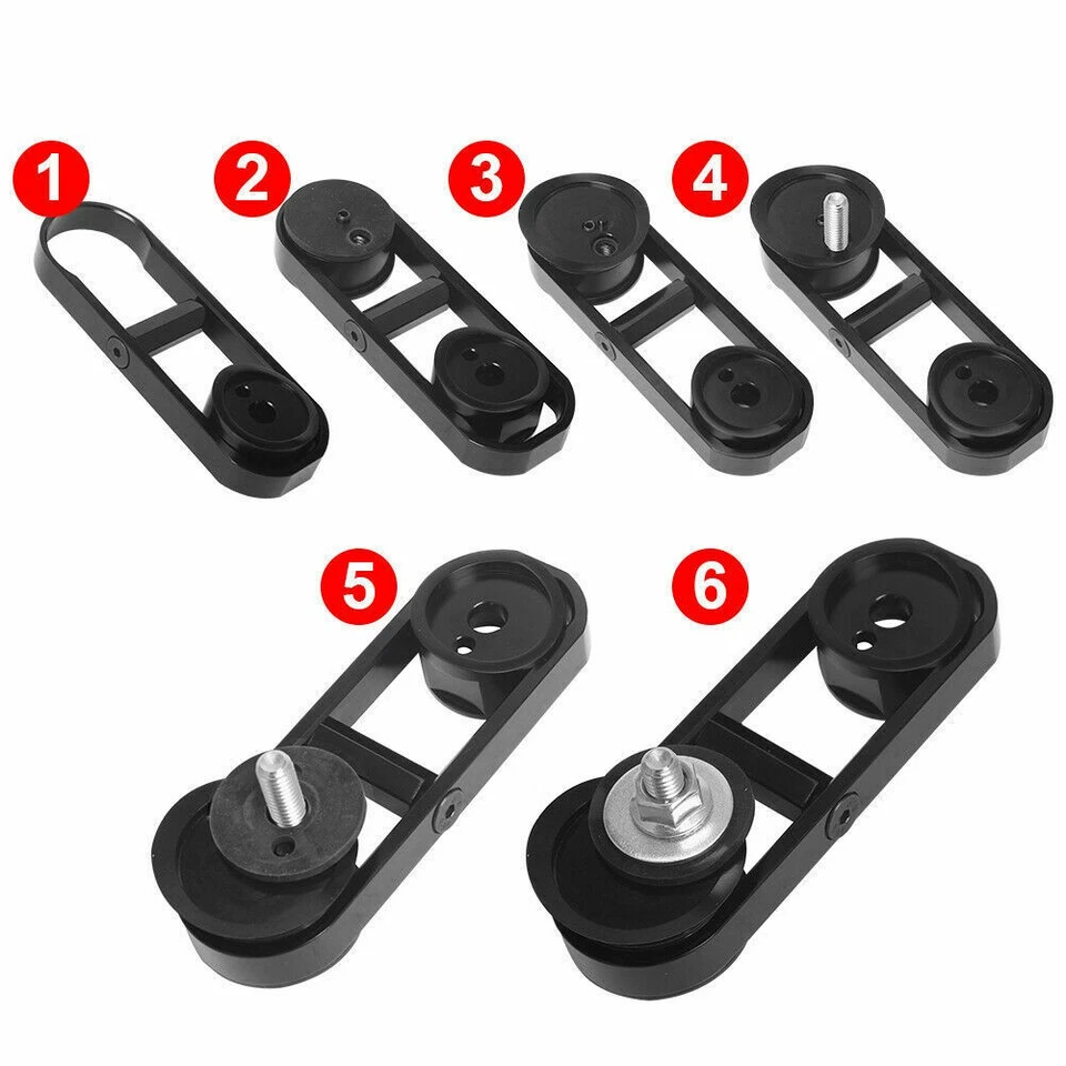 Drop Mirror Relocator Mount Kit Adjustable For Harley Street Glide FLHX 06-2013 Foto 3 de 4