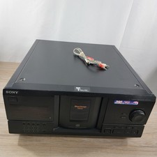 Sony MegaStorage 200 CD Compact Disc Player CDP CX235 Black No Remote With Cords