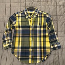 Ralph Lauren kids boy Botton down shirt colorful 2T
